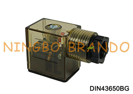 LED DIN 43650 タイプ B が付いている DIN43650B ソレノイド バルブ コイル コネクタ