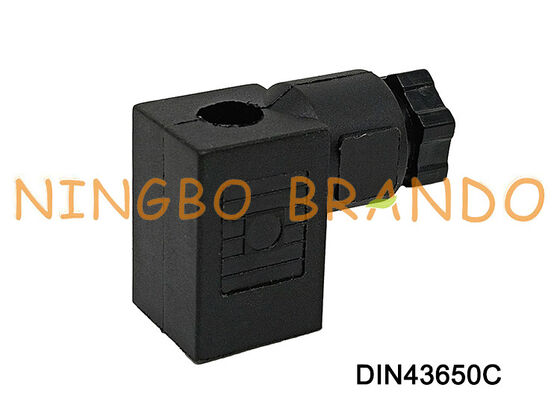 ソレノイド バルブ コイル コネクタ DIN43650 C MPM 黒 DIN 43650 タイプ C