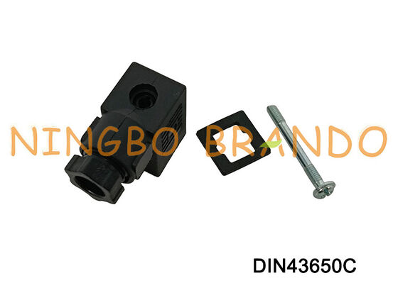 ソレノイド バルブ コイル コネクタ DIN43650 C MPM 黒 DIN 43650 タイプ C