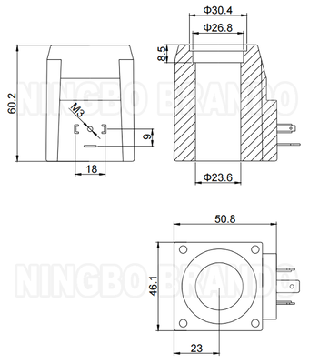 イートン・ヴィッカース型 水力電磁弁コイル 507847 12VDC 507848 24VDC 30W