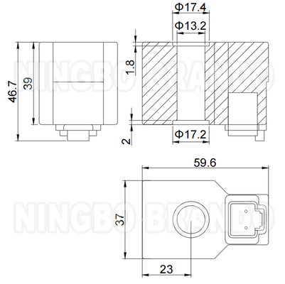 14VDC 27VDC 21W ソレノイドコイルヒュンダイ R210-5 R220-5 掘削機用