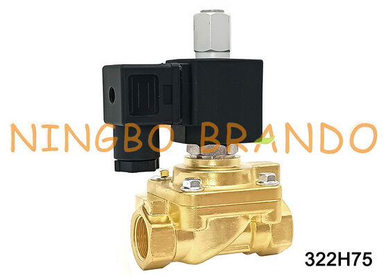 ノーマルオープンソレノイドバルブ 322H75 G1/2'' 40 bar DC24V AC220V