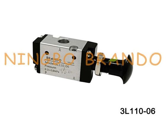 Airtac タイプ 3L110-06 3L プッシュプル エア コントロール バルブ 3/2 ウェイ