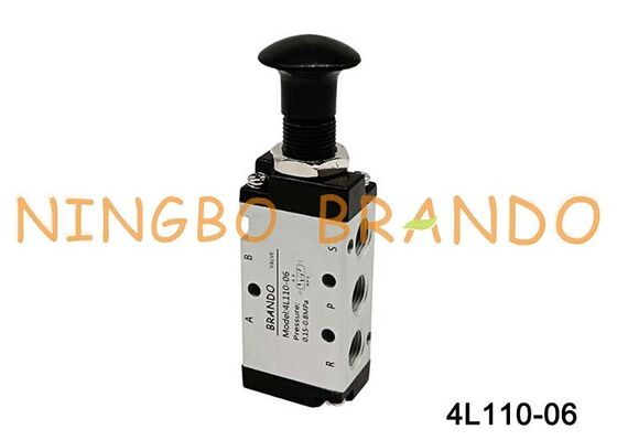 Airtac タイプ 4L110-06 4L プッシュプル エア コントロール バルブ 5/2 ウェイ