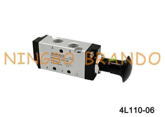 Airtac タイプ 4L110-06 4L プッシュプル エア コントロール バルブ 5/2 ウェイ