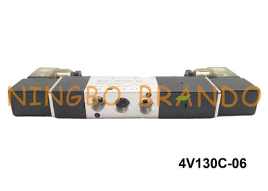 BSPT 1/8&quot; 4V130C-06 Airtacのタイプ空気のソレノイドの空気弁5の方法3位置DC12V AC110V
