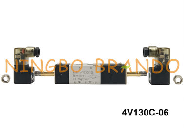 BSPT 1/8&quot; 4V130C-06 Airtacのタイプ空気のソレノイドの空気弁5の方法3位置DC12V AC110V