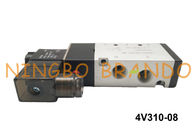 BSP 1/4&quot; 4V310-08 AirTACのタイプ空気の電磁弁5/2の方法単一のソレノイドDC12V DC24V