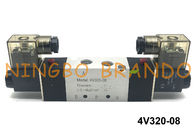 4V320-08 1/4&quot; BSPT AirTACのタイプ空気の電磁弁5/2の方法方向制御DC24V