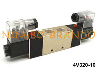 3/8&quot; NPT 4V320-10 5/2の方法方向制御弁の空気の二重ソレノイドAC110V AC220V