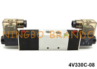 4V330C-08 Airtacのタイプ空気の電磁弁1/4&quot; 5/3の方法24VDC