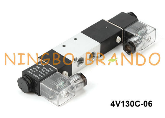 4V130C-06 Airtacのタイプ空気の電磁弁5/3の方法24V 220V