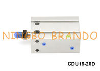 SMCのタイプCDU16-20Dの自由な台紙の空気シリンダーは代理の単一の棒を倍増する