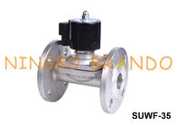SUWF-35 1 1/4&quot;フランジを付けたようになったステンレス鋼水電磁弁24V 220V