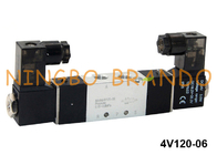 4V120-06 Airtacのタイプ5/2空気の二重電磁弁24VDC 220VAC