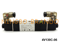 4V130C-06 Airtacのタイプ空気の二重電磁弁5/3の方法24V 220V