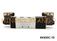 4V430C-15 Airtacのタイプ空気の5/3方法電磁弁24V DC 220V AC