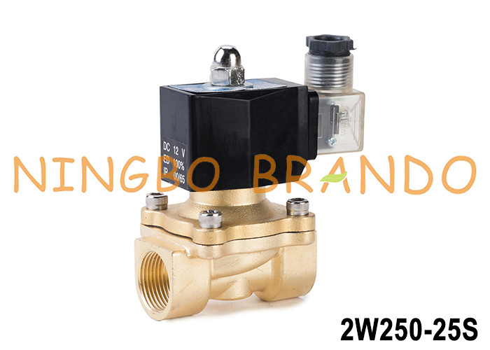 2W250-25 1'' 2 Way 通常閉ざされた銅水電磁弁 24V 220V
