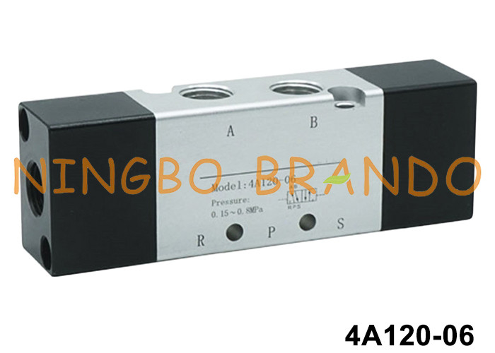 4A120-06 エアタック型 パネウマティック エアパイロットバルブ 5/2 Way ダブルコントロール