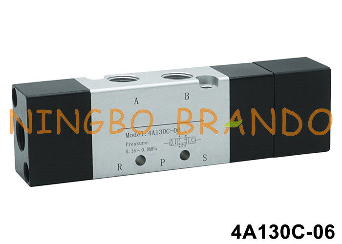 エアタックタイプ4A130C-06 1/8' 圧力空中パイロットバルブ 5/3 Way