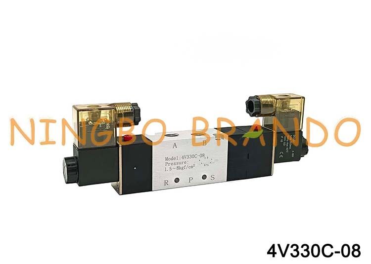 AIRTAC 型電磁弁エアバルブ 4V330C-08 DC 12V 24V AC 110V 220V