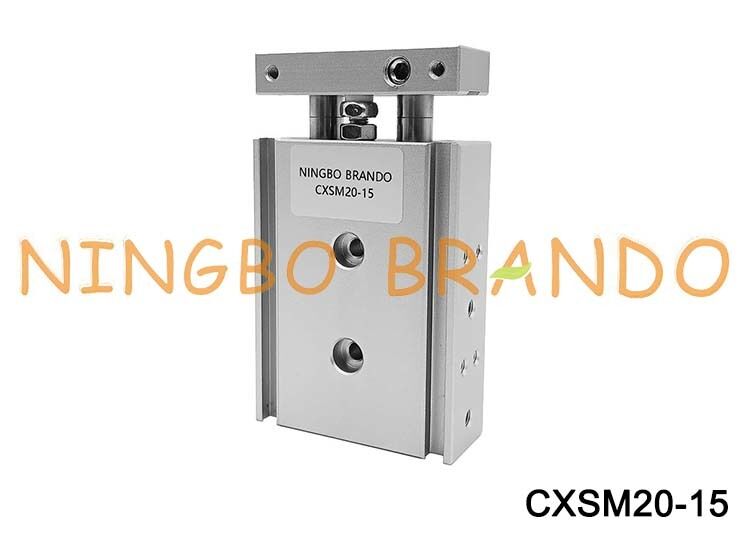 SMC タイプ CXSM20-15 シリンダーガイドデュアルロッド空気圧エアシリンダー 20 ミリメートルボア 15 ミリメートルストローク