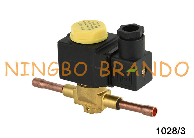 冷凍ソレノイドバルブ Castel タイプ 1028/3 はんだ 3/8 インチ 220V HM2