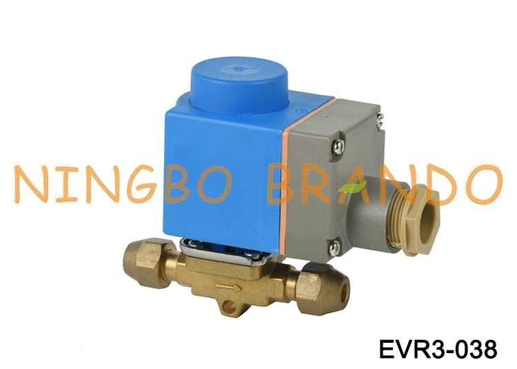 ソレノイド バルブ Danfoss タイプ EVR 3 NC フレア 3/8 インチ SAE 032F8116