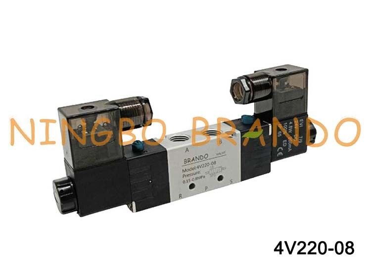 Airtac タイプ 4V220-08 空気圧電磁弁 5/2 方