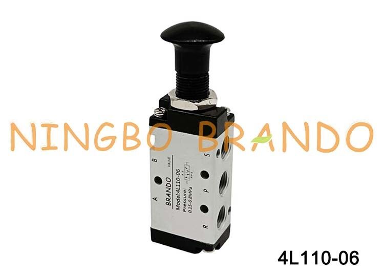 Airtac タイプ 4L110-06 4L プッシュプル エア コントロール バルブ 5/2 ウェイ