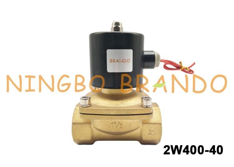 1-1/2」水軽油のためのUNI-DのタイプUW-40 2W400-40の真鍮のフロー制御の電磁弁