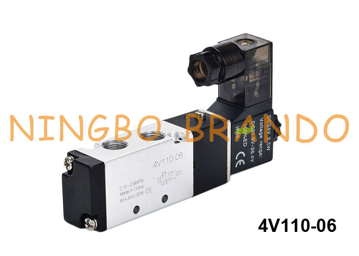 4V110-06 Airtacのタイプ空気の電磁弁4V110-06-DC24V 24VDC