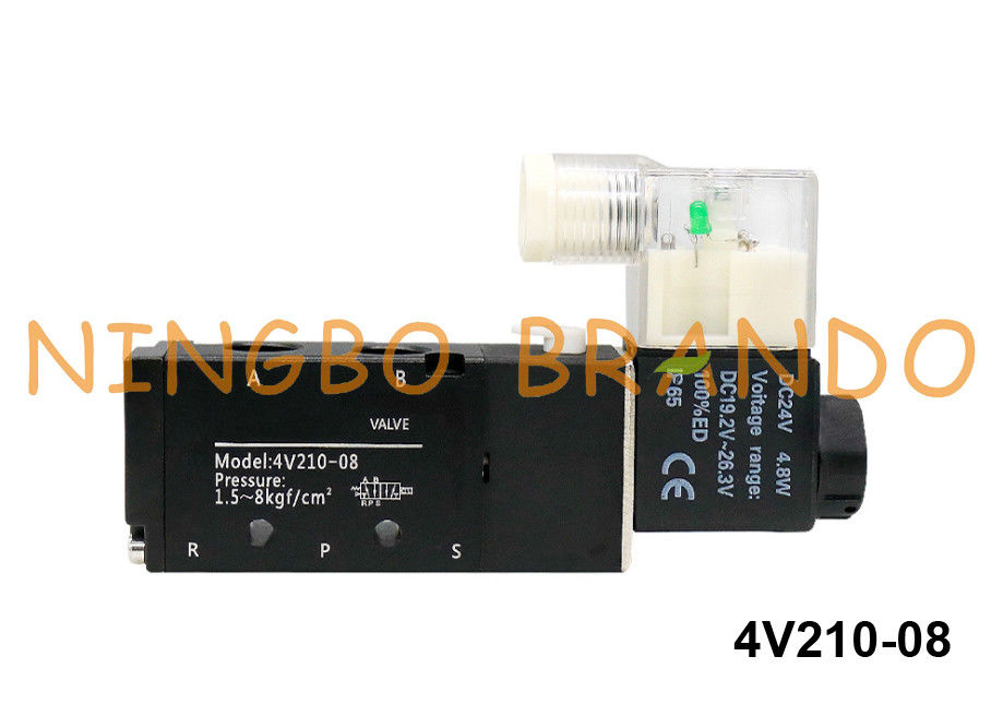 4V210-08 Airtacのタイプ空気の電磁弁4V210-08-B 24VDC