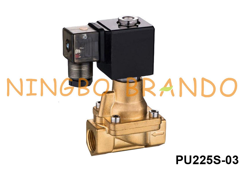 PU225S-03シャコー帽のタイプ3/8&quot;真鍮の蒸気の電磁弁24V 110V 220V