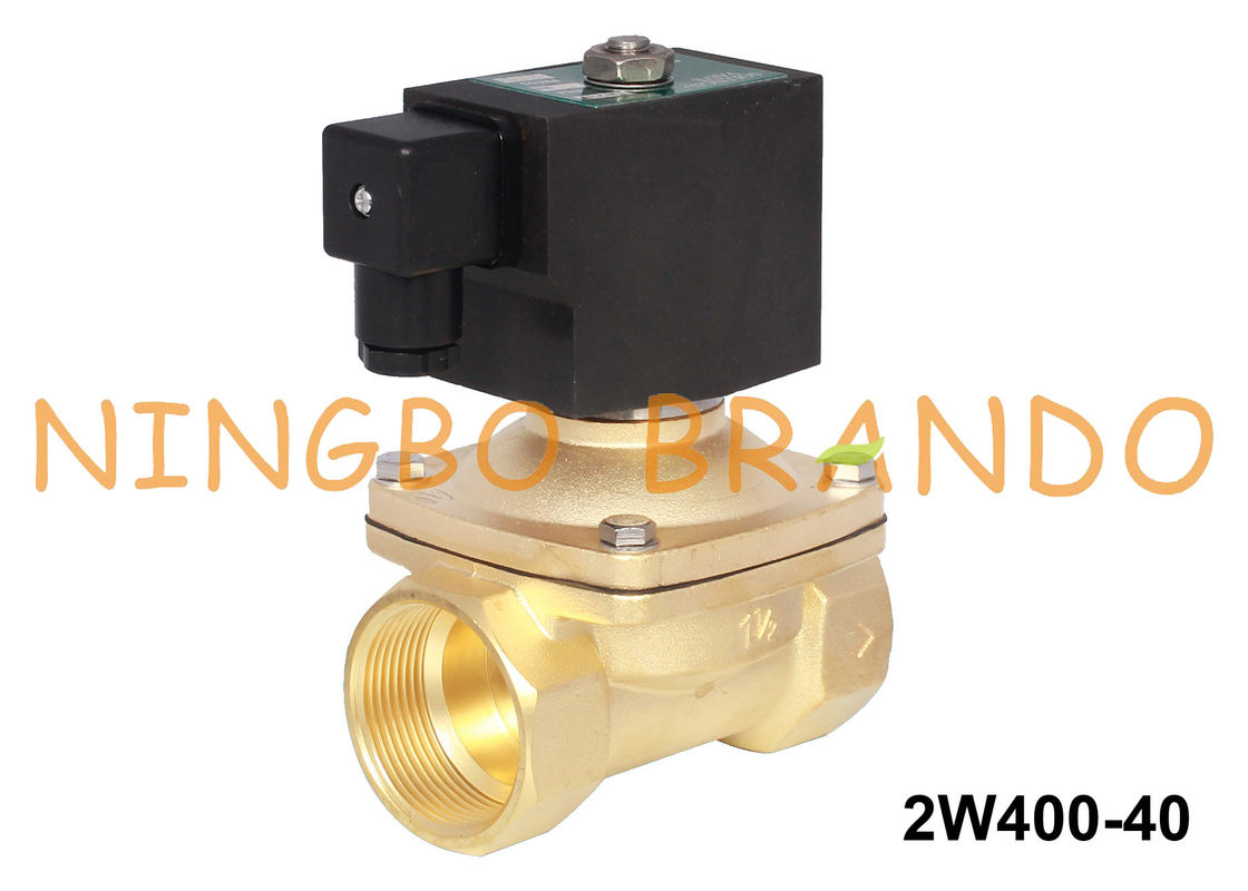 1 1/2」2方法電気真鍮の電磁弁水24V DC 220V AC