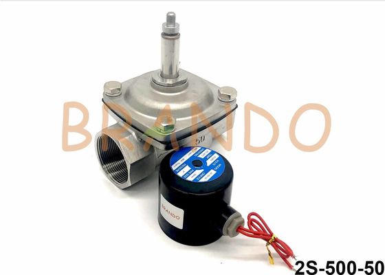 Normal Closed 2 Way 2 Position Solenoid Valve / 2" Inch Stainless Steel Water Valve