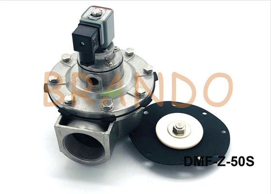 Aluminum Pneumatic Solenoid Pulse Valve 2 Inch Port Size For Dust Removal