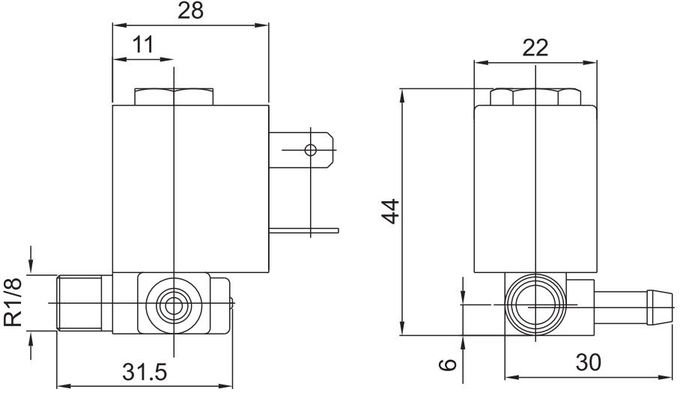 電子蒸気鉄の洗剤12V 24V 110V 220V 2のための5503 CEMEのタイプ真鍮の電磁弁
