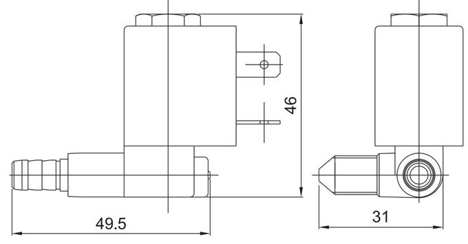 電子蒸気鉄の洗剤12V 24V 110V 220V 3のための5503 CEMEのタイプ真鍮の電磁弁
