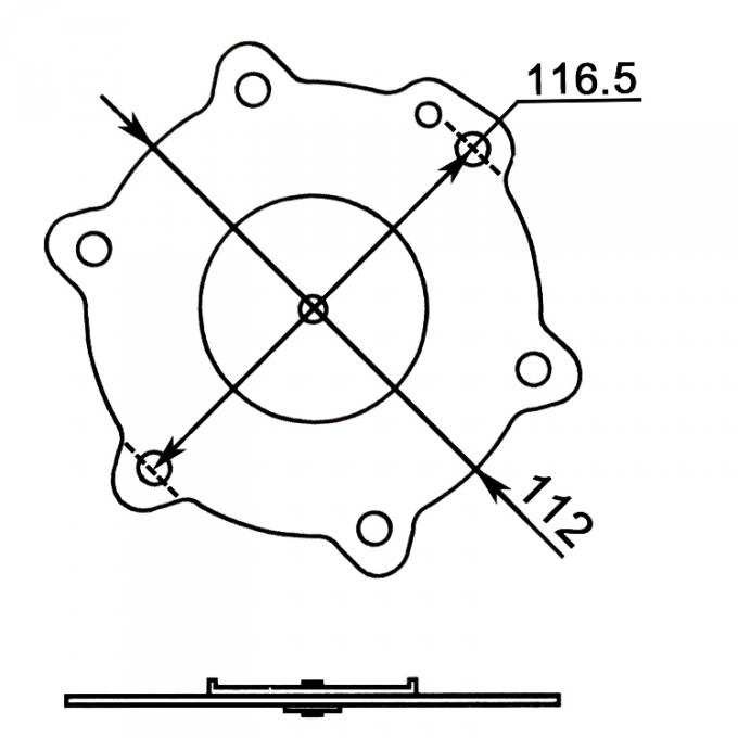 C113825 ASCOのタイプ ダイヤフラムの次元: