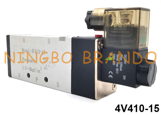 4V410-15 Airtac タイプ 5/2 ウェイ エア コントロール シングル空気圧ソレノイド バルブ 24V 220V