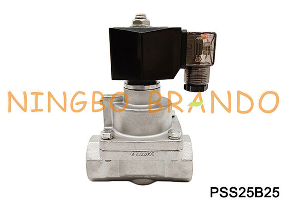 1''  Inch High Pressure Electric Solenoid Steam Stainless Steel Valve NC