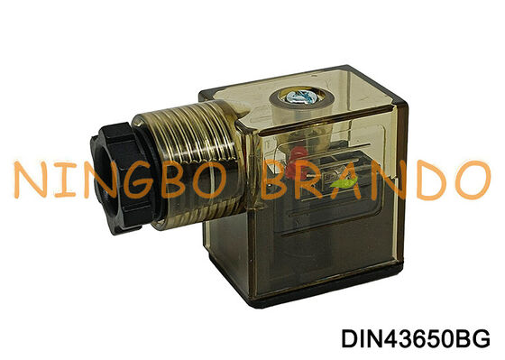 LED DIN 43650 タイプ B が付いている DIN43650B ソレノイド バルブ コイル コネクタ