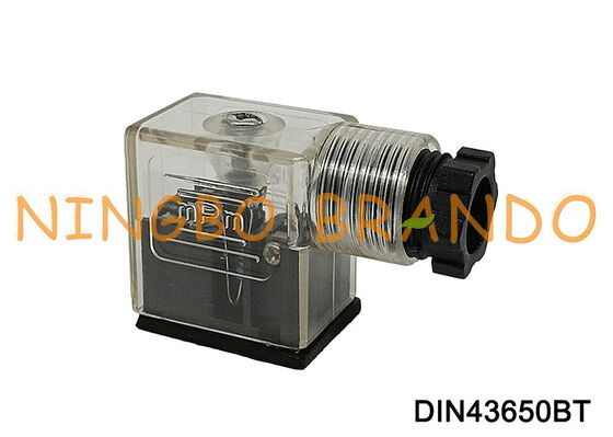 DIN43650B ソレノイド バルブ コイル コネクタ 11mm 透明 DIN 43650 タイプ B