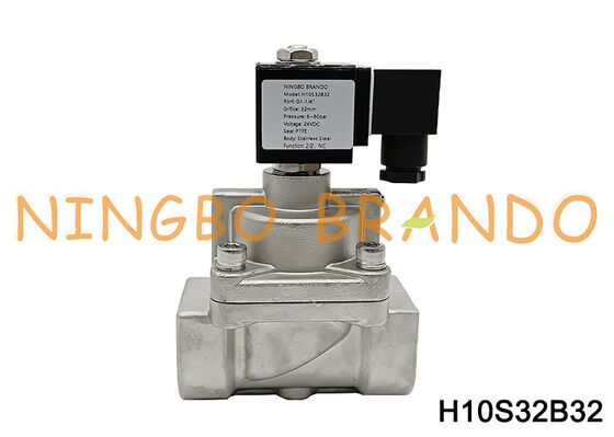 DN32 1-1/4 インチ 6 ～ 80 bar 高圧ステンレス鋼電磁弁 24V 220V