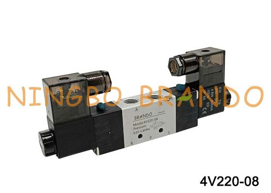 Airtac タイプ 4V220-08 空気圧電磁弁 5/2 方