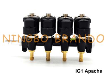 IG1アパッシュOMBのタイプLPG/CNGの柵の注入器HD 4シリンダーDC12V 3オームの