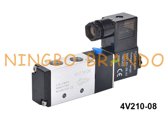 4V210-08 Airtacのタイプ空気の電磁弁4V210-08-DC24V DC24V