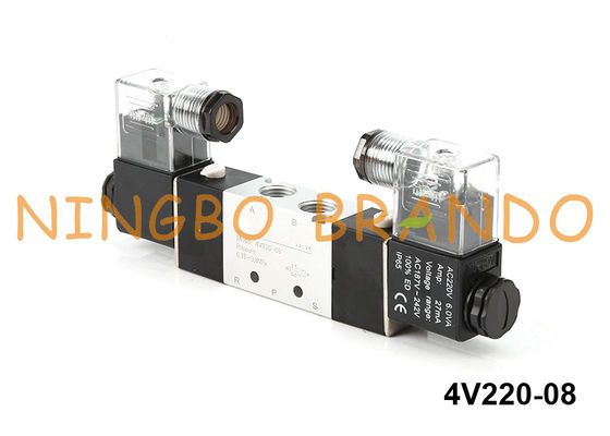 4V220-08 Airtacのタイプ空気の電磁弁5/2 4V220-08-B 24VDC