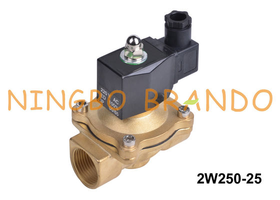 2W250-25 1" 2は方法普通水真鍮の電磁弁24V 220Vを閉めた